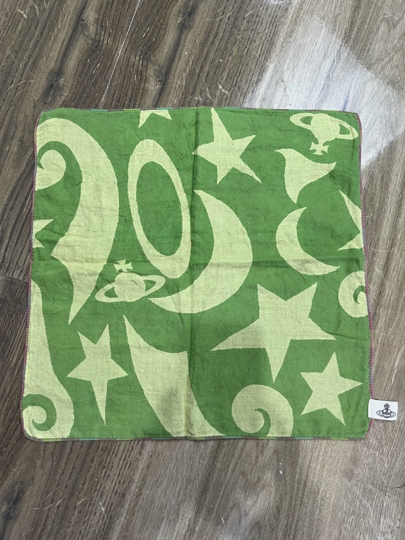 VIVIENNE WESTWOOD hand towel (Category: Handkerchief & Pocket Squares) located in Bulacan. Submitted by letsfindukaywithme (Listing ID 1468172632, Image 2). Description: Vivienne Westwood hand towel Cotton 15x15" Like new No issue +sf payment first Ship via J&T .