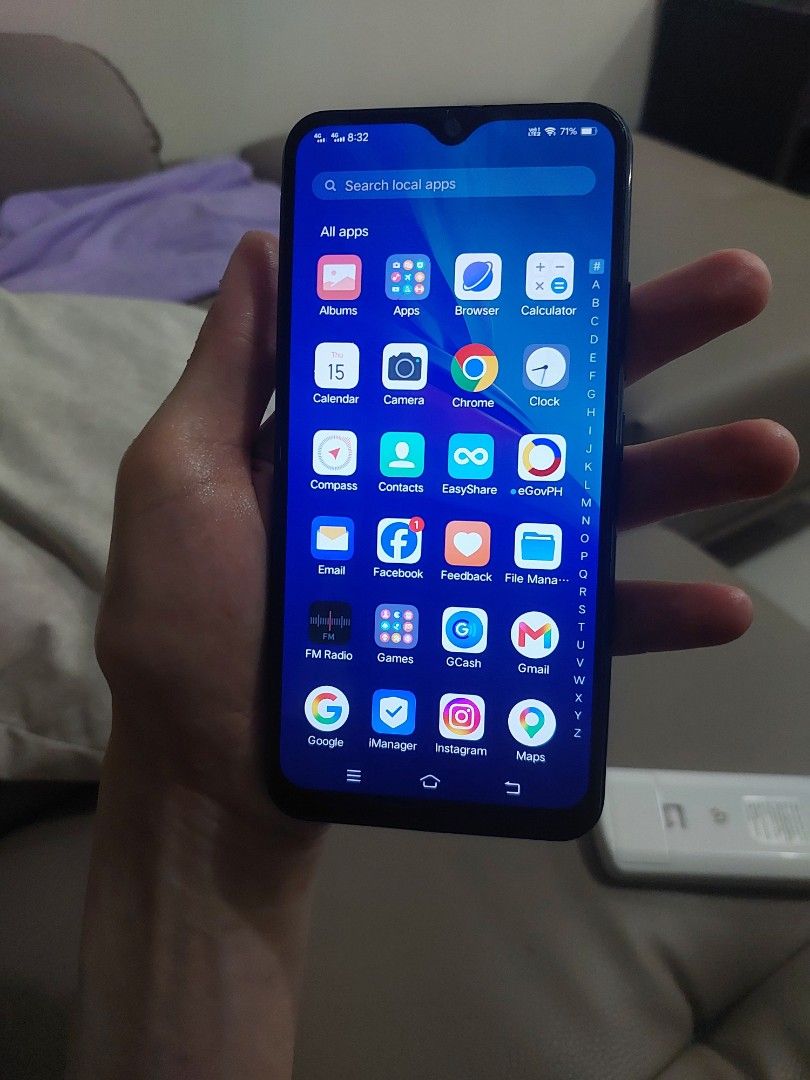vivo y11 (dual sim) (Category: Vivo) located in Pasay City. Submitted by hellophilippines (Listing ID 1468193045, Image 2). Description: - Brand and Model: Vivo Y11 (dual sim) - Color: Dark Blue - Condition: crack on front camera. everything else works perfectly - Ideal Use: Great for daily social media, calls, and basic apps - charger included - open for all line (dual sim).