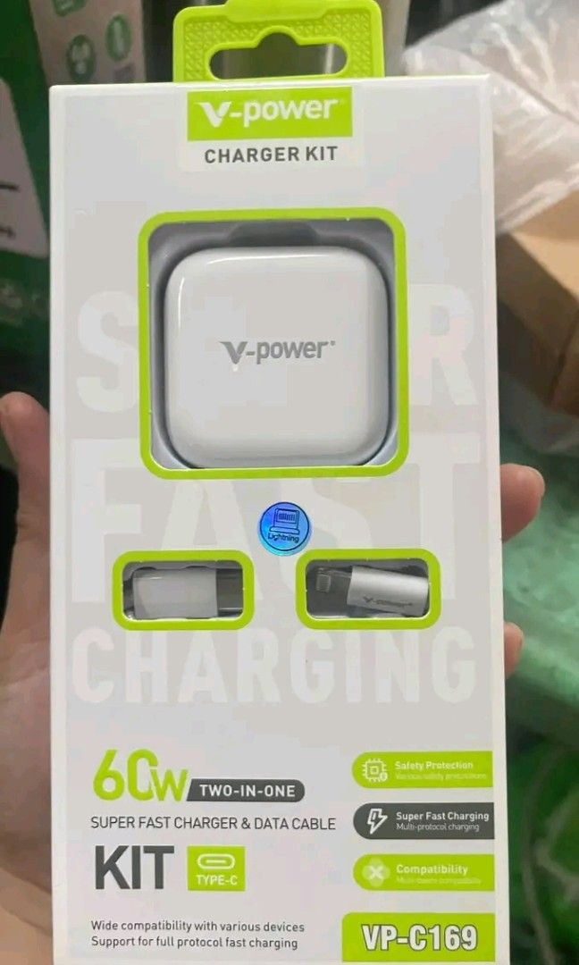 V-power Charger (Type C / Iphone) (Category: Announcements) located in Quezon City. Submitted by anghies_shop (Listing ID 1468161168, Image 1). Description: .