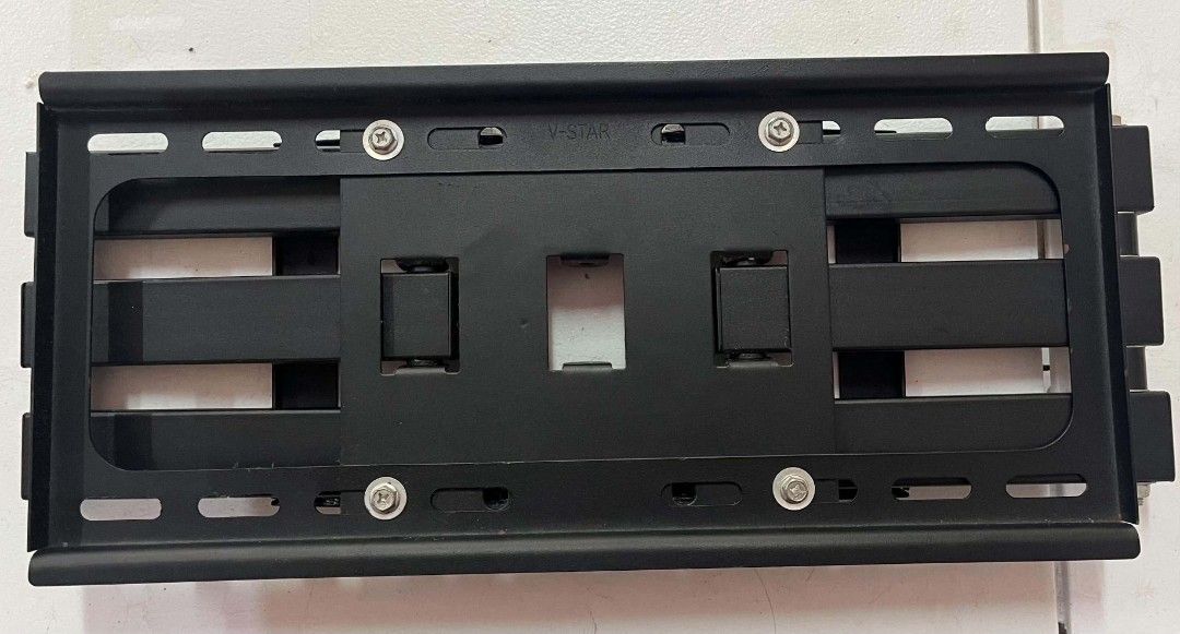 V-Star Adjustable Swivel TV Wall Mount Bracket (Category: TV Parts & Accessories) located in Manila. Submitted by tricia_00 (Listing ID 1468084102, Image 2). Description: - Heavy-duty V-Star articulating TV wall mount built from solid black powder-coated steel - Smooth dual arms extend and swivel for flexible viewing angles - Fully adjustable tilt settings to reduce glare - Fits most standard flat screen displays securely - Solid mounting plate w
