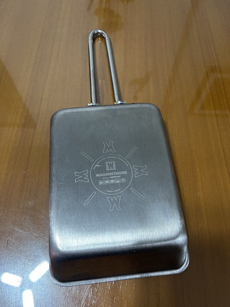 Wagensteiger Stainless Steel Square Pan (Category: Cookware & Accessories) located in Quezon City. Submitted by doublelkitchenware (Listing ID 1468090471, Image 3). Description: Wagensteiger Stainless Steel Square Pan Germany Brand 19x14x3cm Induction / Gas / Electric Solid, Makapal and mabigat Fully clad Like new with minimal scratch Pick up or shipping via lalamove Provincial 🚚j&t Novaliches Qc .