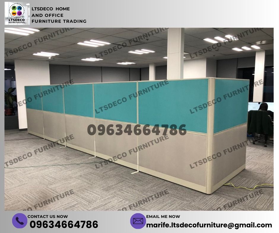 wall panel divider office partition furnitures bpo system (Category: Office Furniture & Fixtures) located in Quezon City. Submitted by lailace (Listing ID 1468077424, Image 3). Description: 👉Are you looking for WORKSTATION, MODULAR CUBICLES OFFICE PARTITION, and OFFICE FURNITURE SUPPLIER? LTSDECO Furniture, is direct supplier, manufacturer, and trusted provider of high quality, affordable and durable modular office divider partition, home and of