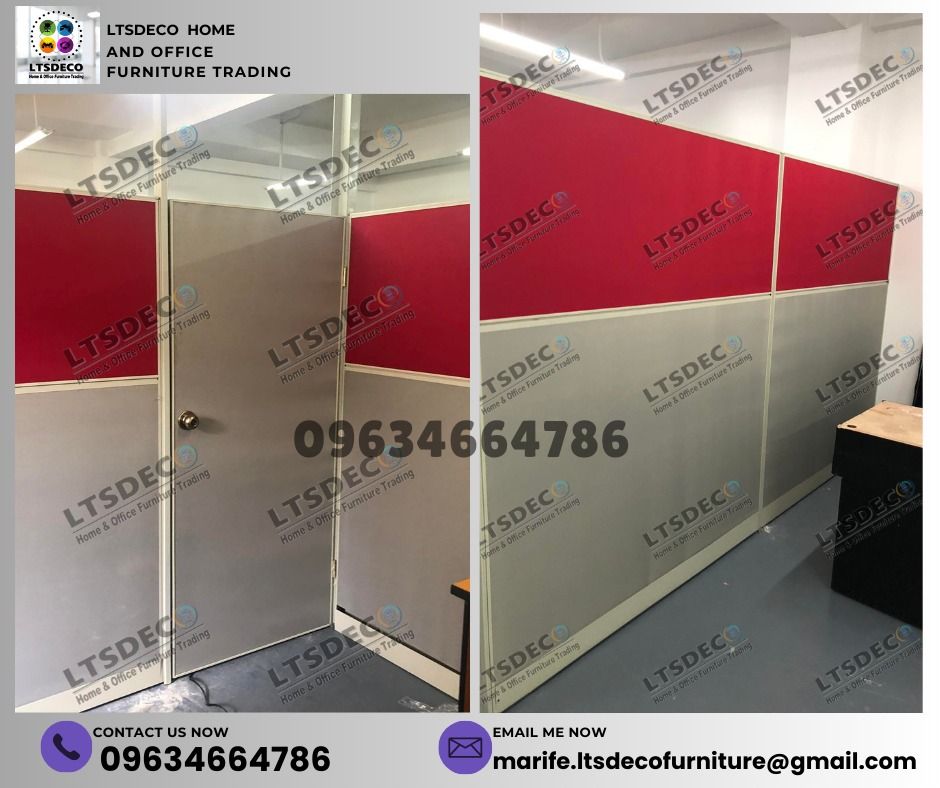wall panel divider office partition furnitures bpo system (Category: Office Furniture & Fixtures) located in Quezon City. Submitted by lailace (Listing ID 1468077424, Image 2). Description: 👉Are you looking for WORKSTATION, MODULAR CUBICLES OFFICE PARTITION, and OFFICE FURNITURE SUPPLIER? LTSDECO Furniture, is direct supplier, manufacturer, and trusted provider of high quality, affordable and durable modular office divider partition, home and of