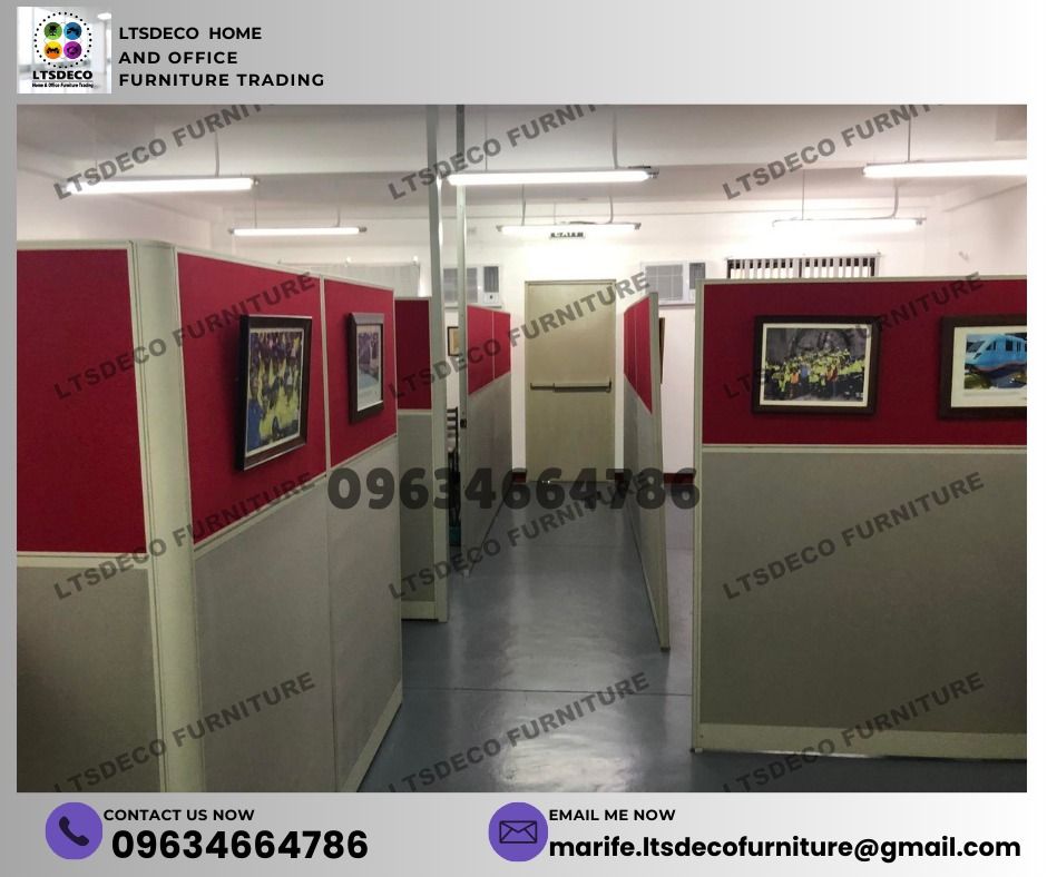 wall panel divider office partition furnitures bpo system (Category: Office Furniture & Fixtures) located in Quezon City. Submitted by lailace (Listing ID 1468077424, Image 1). Description: 👉Are you looking for WORKSTATION, MODULAR CUBICLES OFFICE PARTITION, and OFFICE FURNITURE SUPPLIER? LTSDECO Furniture, is direct supplier, manufacturer, and trusted provider of high quality, affordable and durable modular office divider partition, home and of