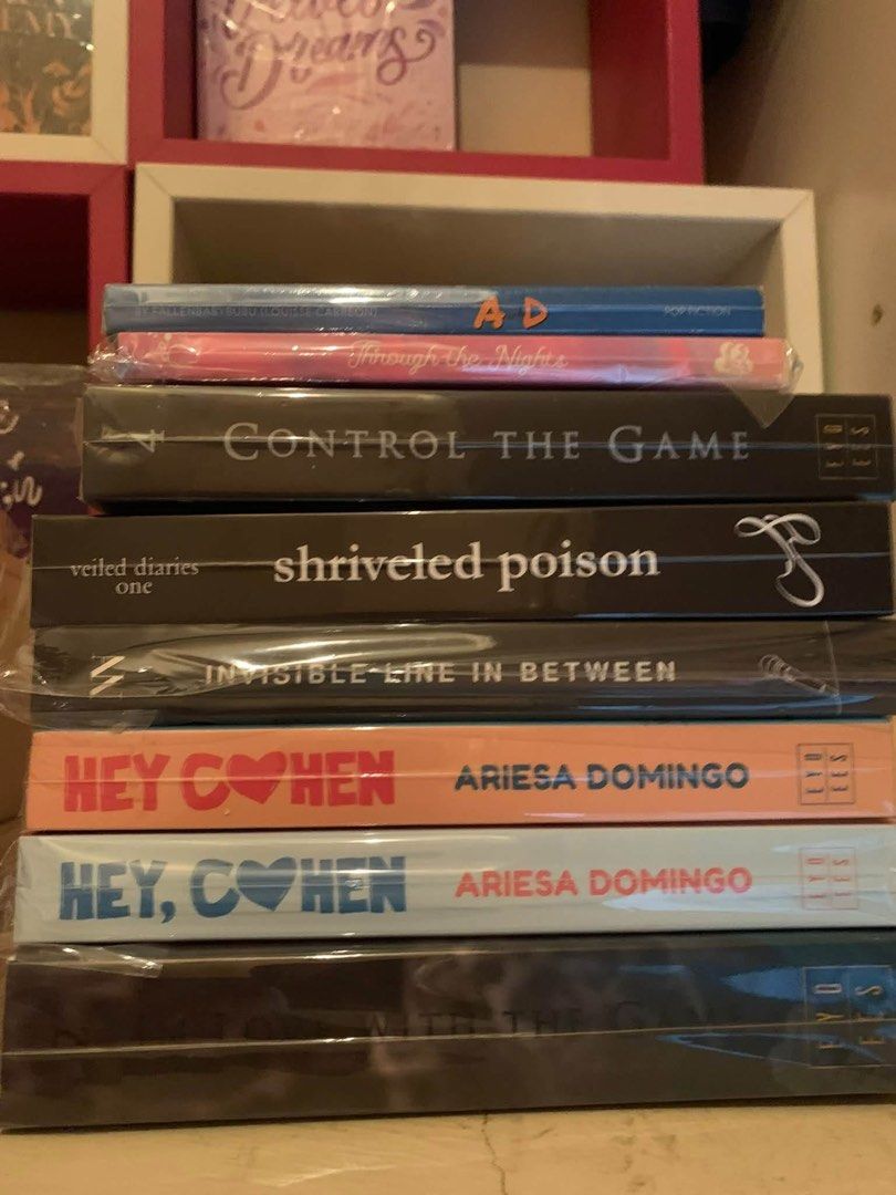 Wattpad books (Category: Storybooks) located in Puerto Princesa. Submitted by kshmr_g02 (Listing ID 1468169729, Image 3). Description: FOR SALE WATTPAD BOOKS •Pursuing our freedom HB(signed) - ₱650(sealed) •In love with the game - ₱850 •Control the game - ₱850 •Crush kita(signed with dedication)- ₱750 •Invisible line in between(signed) - ₱650 •Just the Strings set - ₱1000 •Hey Cohen set - ₱550 •Through the nights self pub(signed) - ₱400 •Irresist