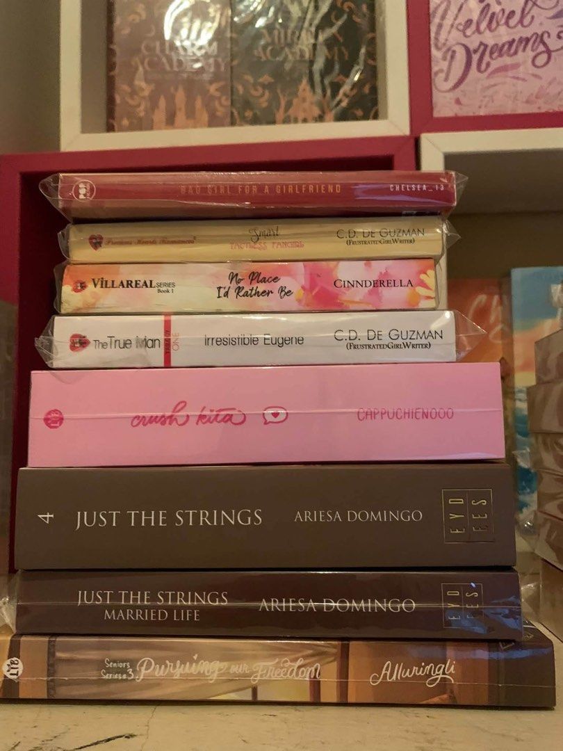 Wattpad books (Category: Storybooks) located in Puerto Princesa. Submitted by kshmr_g02 (Listing ID 1468169729, Image 2). Description: FOR SALE WATTPAD BOOKS •Pursuing our freedom HB(signed) - ₱650(sealed) •In love with the game - ₱850 •Control the game - ₱850 •Crush kita(signed with dedication)- ₱750 •Invisible line in between(signed) - ₱650 •Just the Strings set - ₱1000 •Hey Cohen set - ₱550 •Through the nights self pub(signed) - ₱400 •Irresist