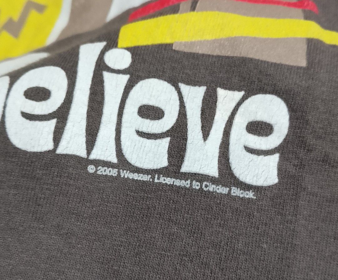 Weezer (Category: Activewear) located in Davao. Submitted by outdatedfinds (Listing ID 1468176640, Image 3). Description: Vintage Weezer Make Believe ©2005 Alstyle Apparel & Activewear Tag size small 18.5X26.5 minor loose stitching , holes 650.