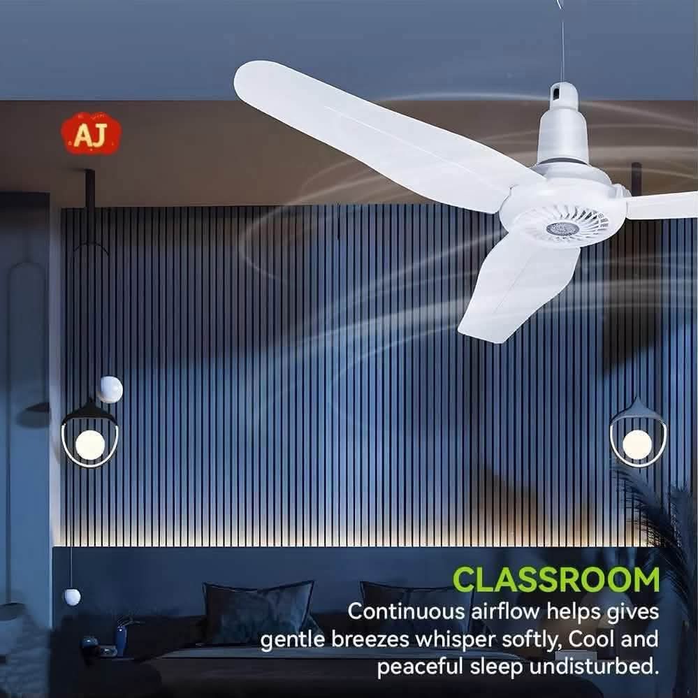 White 3-Blade Hanging Ceiling Fan with Cord Switch (Category: Fans) located in Manila. Submitted by iliasjen3082126 (Listing ID 1468217088, Image 2). Description: - Color: Clean white finish - Blades: 3 blades with good airflow - Operation: Convenient inline switch - Installation: Easy to hang and plug in - Ideal for: School computer rooms, classrooms, kitchens, or bedrooms .