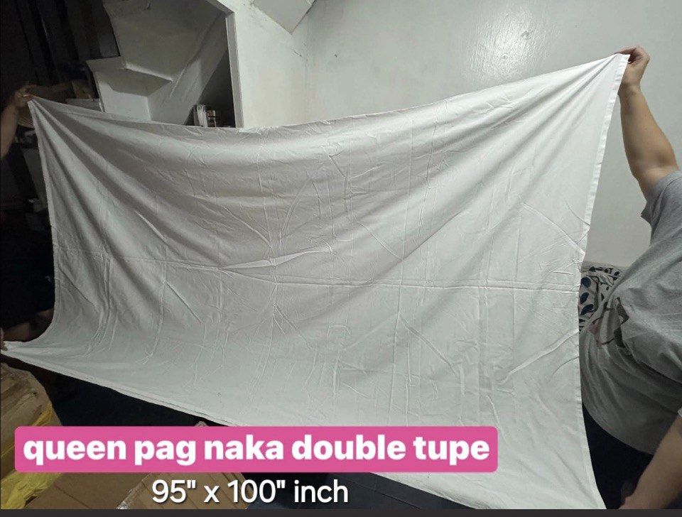 White linens flat sheets (Category: Bedding & Towels) located in Manila. Submitted by inaahc (Listing ID 1468084198, Image 2). Description: SALE🎉✨☝️ SALE ☀️🤩👆Hotel Pullouts Galing ng Hotels po tlaga ito makikita nyo sa quality ng tela Maputi,malamig sa katawan hindi lukutin Hotel pullouts so minimal stains and pinch is expected. More discounts para sa bulk orders. PM NA!!!.