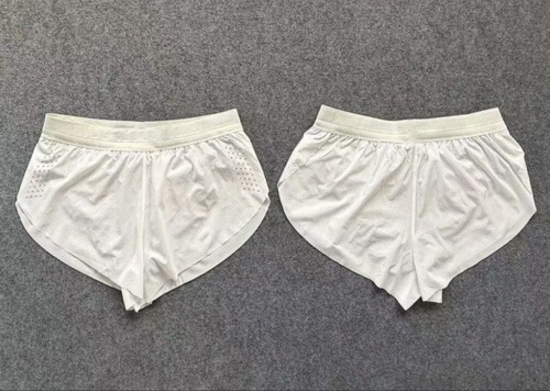 WHITE SPLIT SHORTS (Category: Activewear) located in Taguig. Submitted by branded_bunny_co (Listing ID 1468235006, Image 1). Description: never been used just washed. didnt fit me well as id hoped bought from shopppeeee 3xl on tag but best fits l-xl girlies.