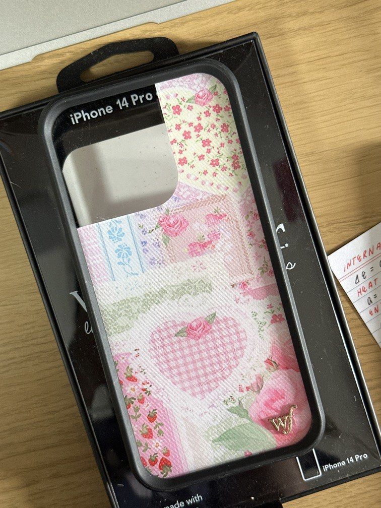 wildflower case iphone 14 pro frilly floral (Category: Cases & Sleeves) located in Manila. Submitted by roselle.caldit (Listing ID 1468072481, Image 2). Description: only used 2-4 times! dm for more pics original price : 55.73usd // 3503 pesos bought directly from wf case 🤍🪷.