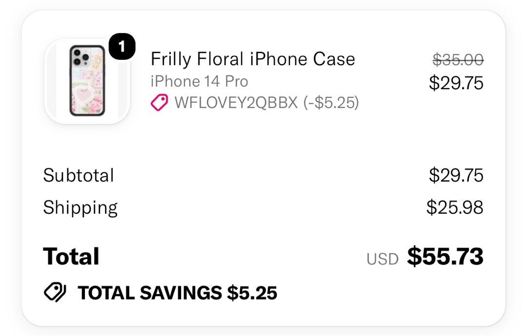 wildflower case iphone 14 pro frilly floral (Category: Cases & Sleeves) located in Manila. Submitted by roselle.caldit (Listing ID 1468072481, Image 3). Description: only used 2-4 times! dm for more pics original price : 55.73usd // 3503 pesos bought directly from wf case 🤍🪷.