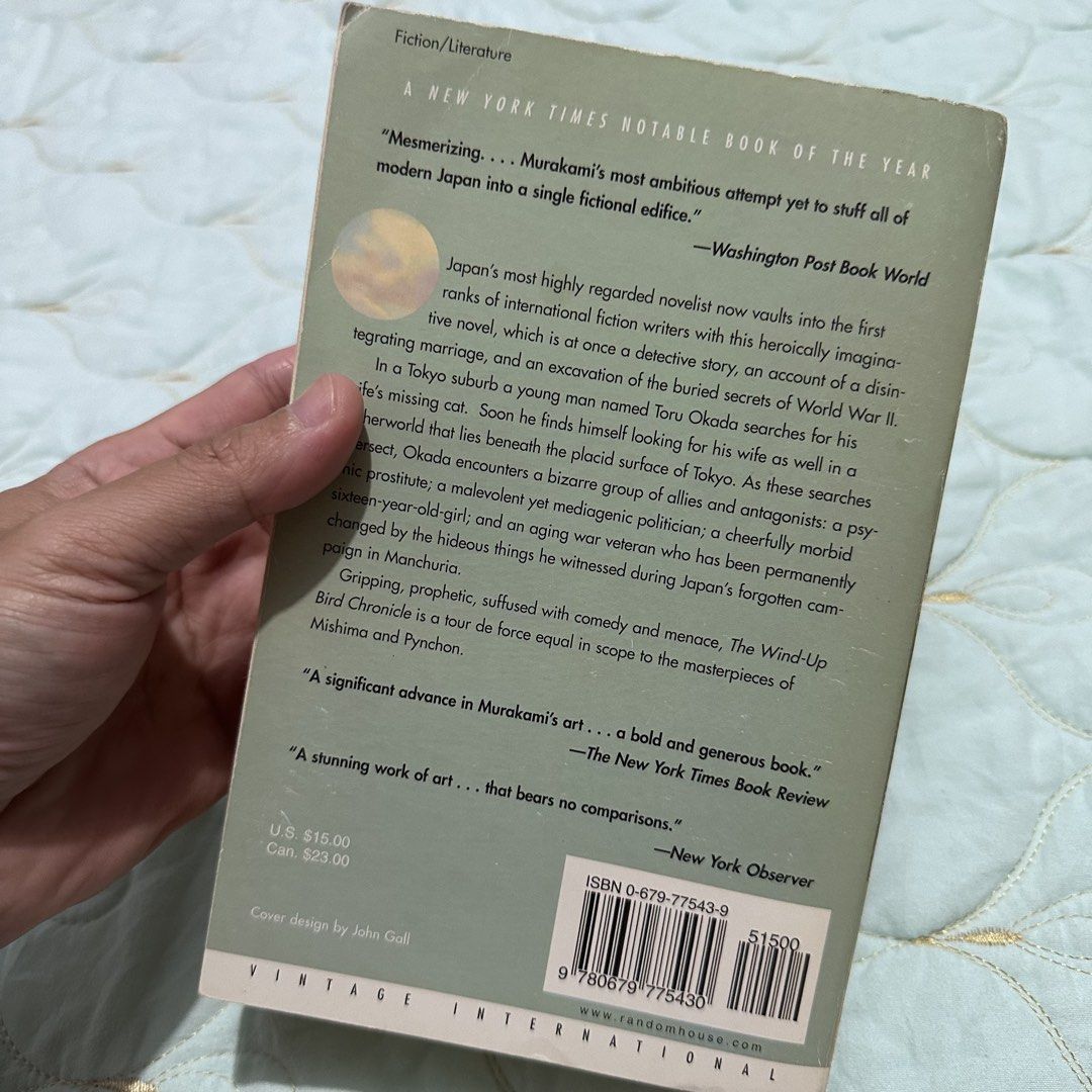 Wind-up Bird Chronicles - Haruki Murakami (Category: Storybooks) located in General Tinio. Submitted by tindangaklat (Listing ID 1468219131, Image 3). Description: John Gall cover edition.