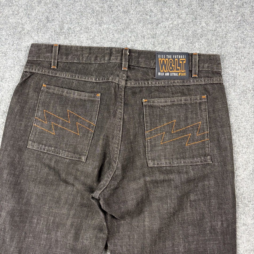 W.&.LT Flared Lightning Jeans (Category: Luxury Apparel) located in Manila. Submitted by yourtherapist_ (Listing ID 1468245419, Image 3). Description: W.&.LT Flared Lightning Jeans Size: 31 Condition: Excellent Material: 100% Baumwolle/Cotton Made in: Hungary Measurements Waist: 31 Length: 38 Inseam: 28.5 Hem: 9 Knee: 7 Thigh: 10 Front Rise: 10 7,500.