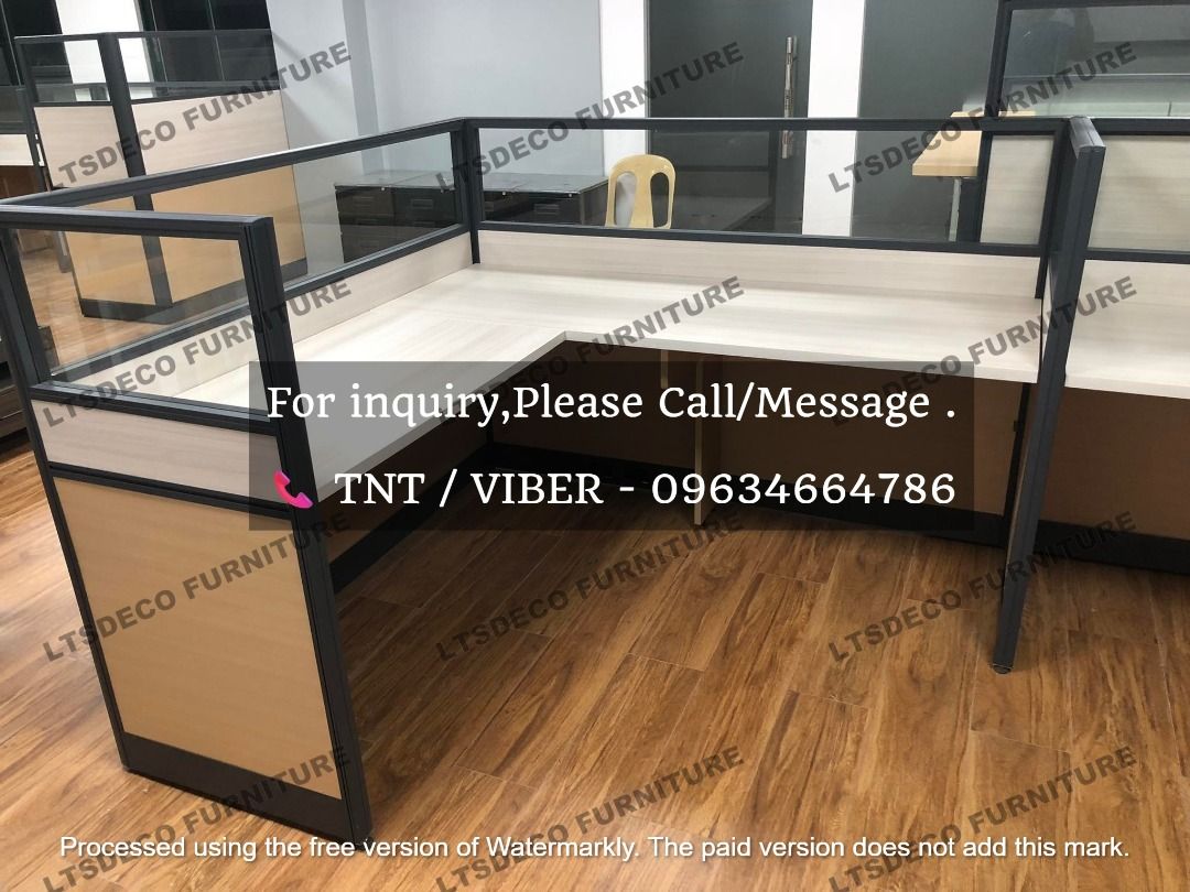 workstation tables customized office partition furnitures (Category: Office Furniture & Fixtures) located in Caloocan City. Submitted by sandy.furniture (Listing ID 1468127003, Image 3). Description: 👉Are you looking for WORKSTATION, MODULAR CUBICLES OFFICE PARTITION, and OFFICE FURNITURE SUPPLIER? LTSDECO Furniture, is direct supplier, manufacturer, and trusted provider of high quality, affordable and durable modular office divider partition, h