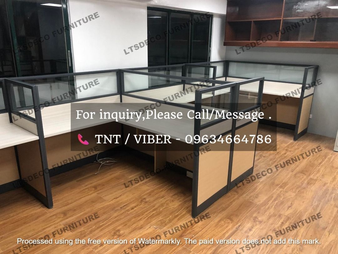 workstation tables customized office partition furnitures (Category: Office Furniture & Fixtures) located in Caloocan City. Submitted by sandy.furniture (Listing ID 1468127003, Image 2). Description: 👉Are you looking for WORKSTATION, MODULAR CUBICLES OFFICE PARTITION, and OFFICE FURNITURE SUPPLIER? LTSDECO Furniture, is direct supplier, manufacturer, and trusted provider of high quality, affordable and durable modular office divider partition, h