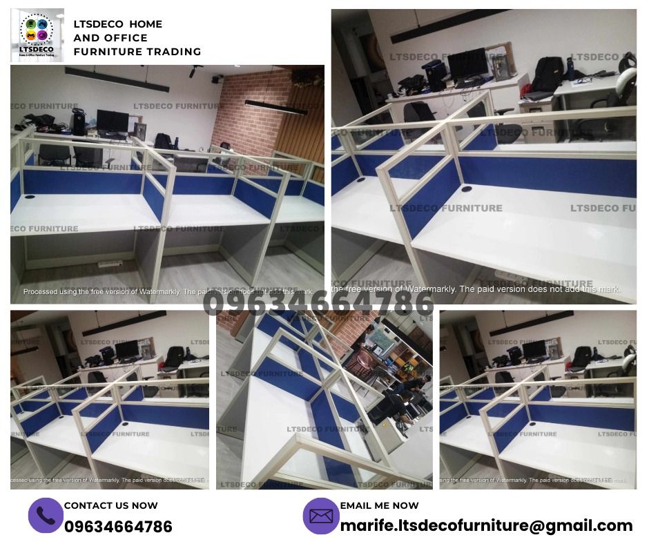 workstation tables modular office partition customized (Category: Office Furniture & Fixtures) located in Quezon City. Submitted by lailace (Listing ID 1468144225, Image 3). Description: 👉Are you looking for WORKSTATION, MODULAR CUBICLES OFFICE PARTITION, and OFFICE FURNITURE SUPPLIER? LTSDECO Furniture, is direct supplier, manufacturer, and trusted provider of high quality, affordable and durable modular office divider partition, home and offic