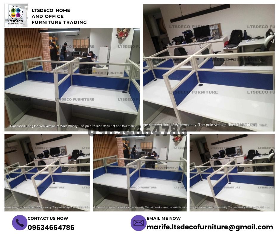 workstation tables modular office partition customized (Category: Office Furniture & Fixtures) located in Quezon City. Submitted by lailace (Listing ID 1468144225, Image 2). Description: 👉Are you looking for WORKSTATION, MODULAR CUBICLES OFFICE PARTITION, and OFFICE FURNITURE SUPPLIER? LTSDECO Furniture, is direct supplier, manufacturer, and trusted provider of high quality, affordable and durable modular office divider partition, home and offic