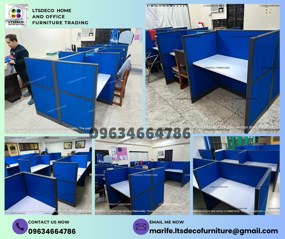 workstation tables office partition furnitures (Category: Office Furniture & Fixtures) located in Quezon City. Submitted by lailace (Listing ID 1468077472, Image 1). Description: 👉Are you looking for WORKSTATION, MODULAR CUBICLES OFFICE PARTITION, and OFFICE FURNITURE SUPPLIER? LTSDECO Furniture, is direct supplier, manufacturer, and trusted provider of high quality, affordable and durable modular office divider partition, home and office furnit