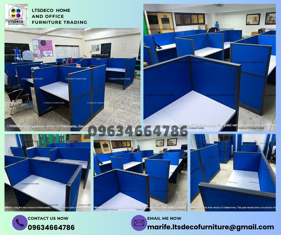 workstation tables office partition furnitures (Category: Office Furniture & Fixtures) located in Quezon City. Submitted by lailace (Listing ID 1468077472, Image 3). Description: 👉Are you looking for WORKSTATION, MODULAR CUBICLES OFFICE PARTITION, and OFFICE FURNITURE SUPPLIER? LTSDECO Furniture, is direct supplier, manufacturer, and trusted provider of high quality, affordable and durable modular office divider partition, home and office furnit