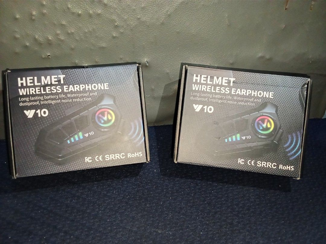 Y10 INTERCOM (Category: Audio, Video, Alarm and other Electronic Accessories) located in Pasig City. Submitted by ellang.arcelo (Listing ID 1468140136, Image 1). Description: FOR SALE Y10 INTERCOM (BRANDNEW) Key Features: *Advanced Noise Reduction: Stay focused on the road with clear audio and minimal distractions. *Bluetooth V5.3 Technology: Enjoy stable and fast connections with your devices. *Long Playtime: Up to 72 hours of continuous music p