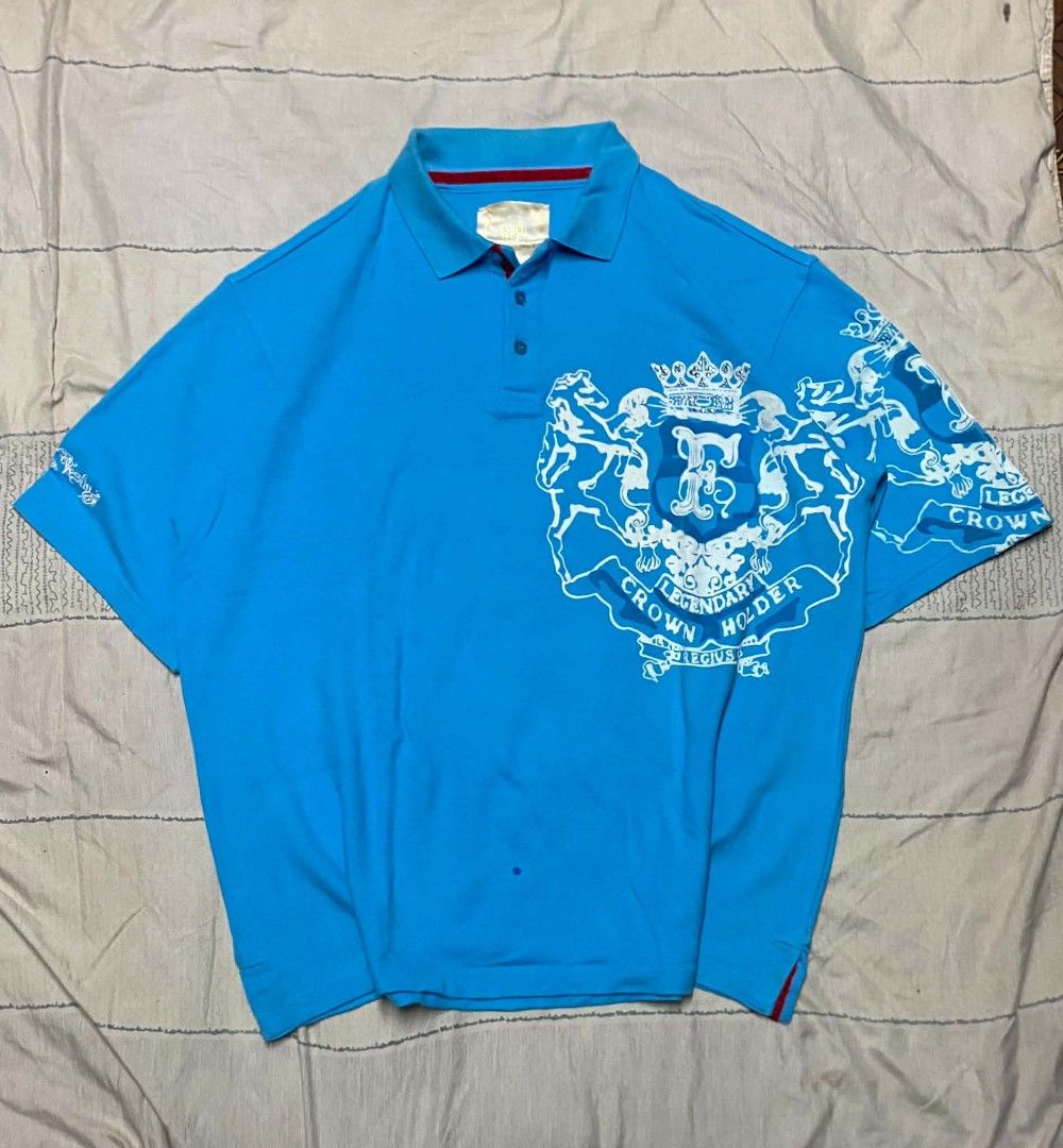 Y2K Crown Holder PoloShirt (Category: Tshirts & Polo Shirts ) located in Manila. Submitted by kayzthawan (Listing ID 1468149550, Image 1). Description: ₱550.00 💎 Y2K Crown Holder Polo Shirt Size : XXLarge Dimes : 25 x 30 Condition : Excellent Condition : 9.6 Issue : None.