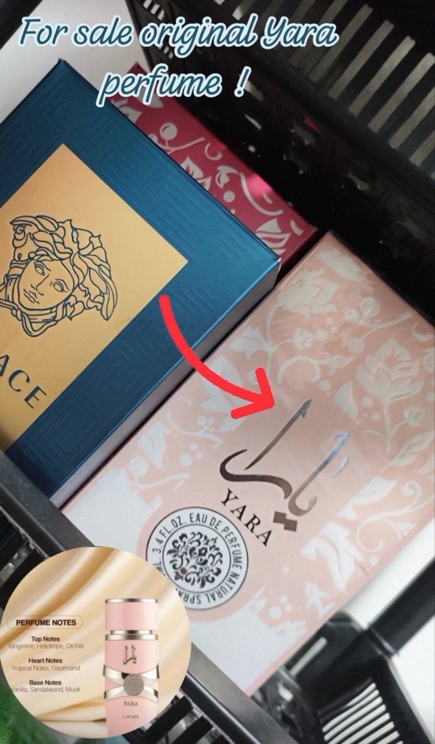 Yara lattafa perfume (Category: Fragrance & Deodorants) located in Valenzuela. Submitted by mariamaylozano (Listing ID 1468112920, Image 2). Description: Bought for 3200 in UAE now selling for 1500 sealed, authentic.