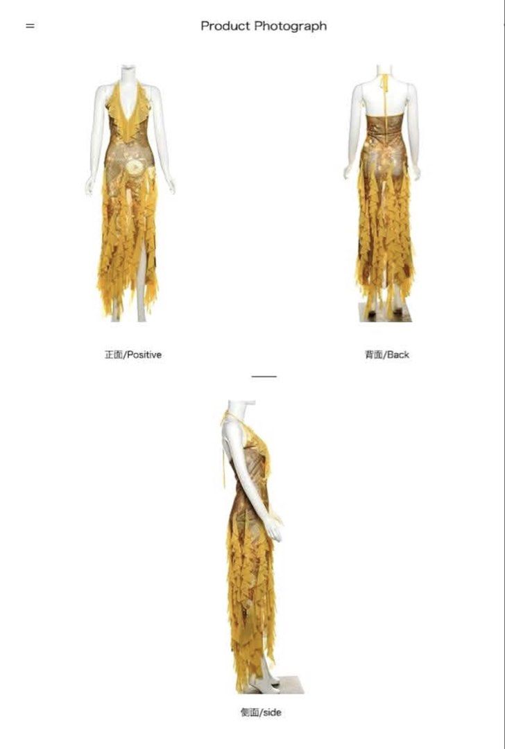 Yellow Halter Ruffle Maxi Dress (Category: Dresses) located in Tuguegarao City. Submitted by nyrn.in.her.prime (Listing ID 1468221561, Image 3). Description: -Used once for photoshoot -No damage.
