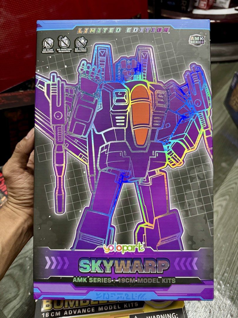 Yolo park Skywrap / Thunder-cracker Transformers (Category: Figurines & Statues) located in Paranaque City. Submitted by icko007 (Listing ID 1468183596, Image 2). Description: Yolopark 2Pack Thundercracker/Skywarp AMK Bib no issue ₱2800 Only No Rush Shipping/ Dibs Now Pay now Location Paranaque Payment Gcash/Bpi Shipping Lalamove/Lbc Buyers Risk / Fee ‼️Seller is not responsible for: lost, stolen, or damaged packages..