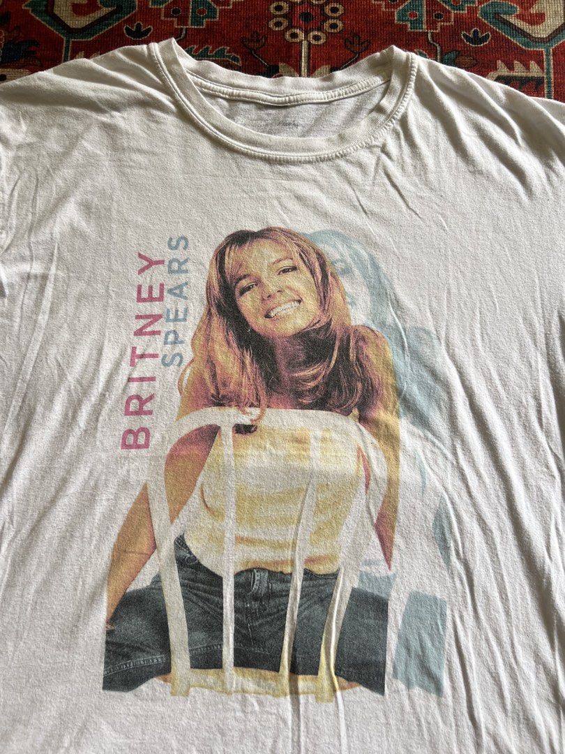 Young Britney Spears White Tee (Category: Tshirts & Polo Shirts ) located in Imus. Submitted by the1994thriftshop.ph (Listing ID 1468173444, Image 3). Description: Young Britney Spears White Tee Size: XL (Boxy XL) Pit to pit: 24 inches Top to bottom: 28 inches Good condition no major issue Price: Php 1,000.