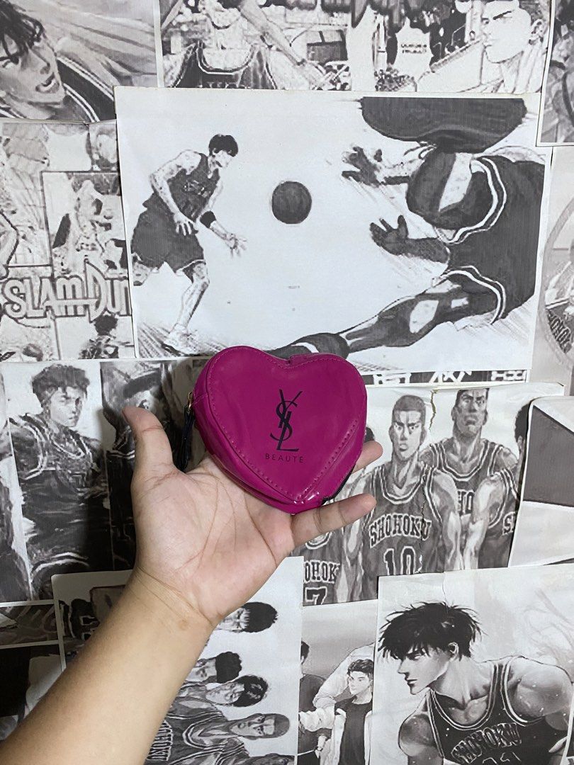 YSL BEAUTE HEART SHAPED ZIP MAKE UP BAG (Category: Purses & Pouches) located in Polomolok. Submitted by SafeThrift (Listing ID 1468081733, Image 1). Description: YSL BEAUTE HEART SHAPED ZIP MAKE UP BAG EXCELLENT NO ISSUES COMPLETE TAGS 9.5|10 COLOR RATE.