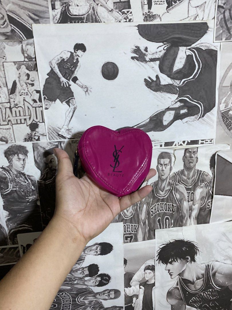 YSL BEAUTE HEART SHAPED ZIP MAKE UP PURSE (Category: Purses & Pouches) located in Polomolok. Submitted by safethrift2.0 (Listing ID 1468082763, Image 2). Description: YSL BEAUTE HEART SHAPED ZIP MAKE UP BAG EXCELLENT NO ISSUES COMPLETE TAGS 9.5|10 COLOR RATE.