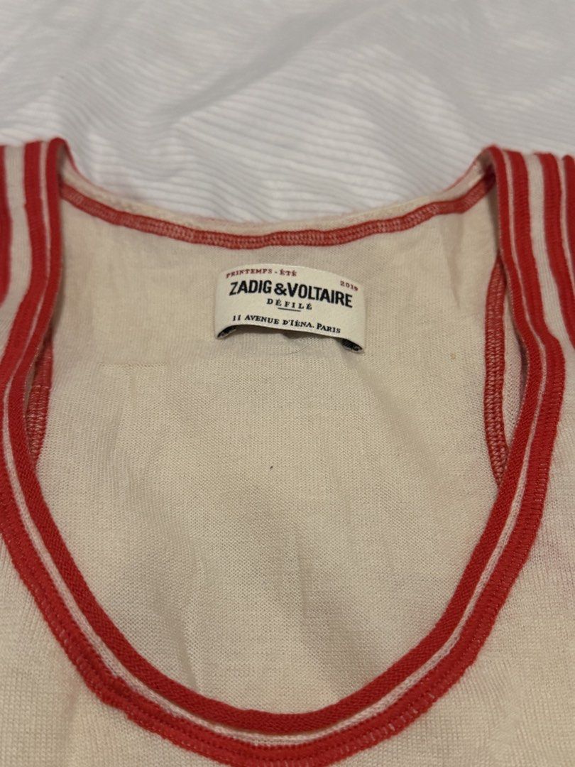 Zadig and Voltaire Top (Category: Sleeveless) located in Rizal. Submitted by youngcloud-b67e (Listing ID 1468140565, Image 2). Description: Authentic No issue Last Price Designer.