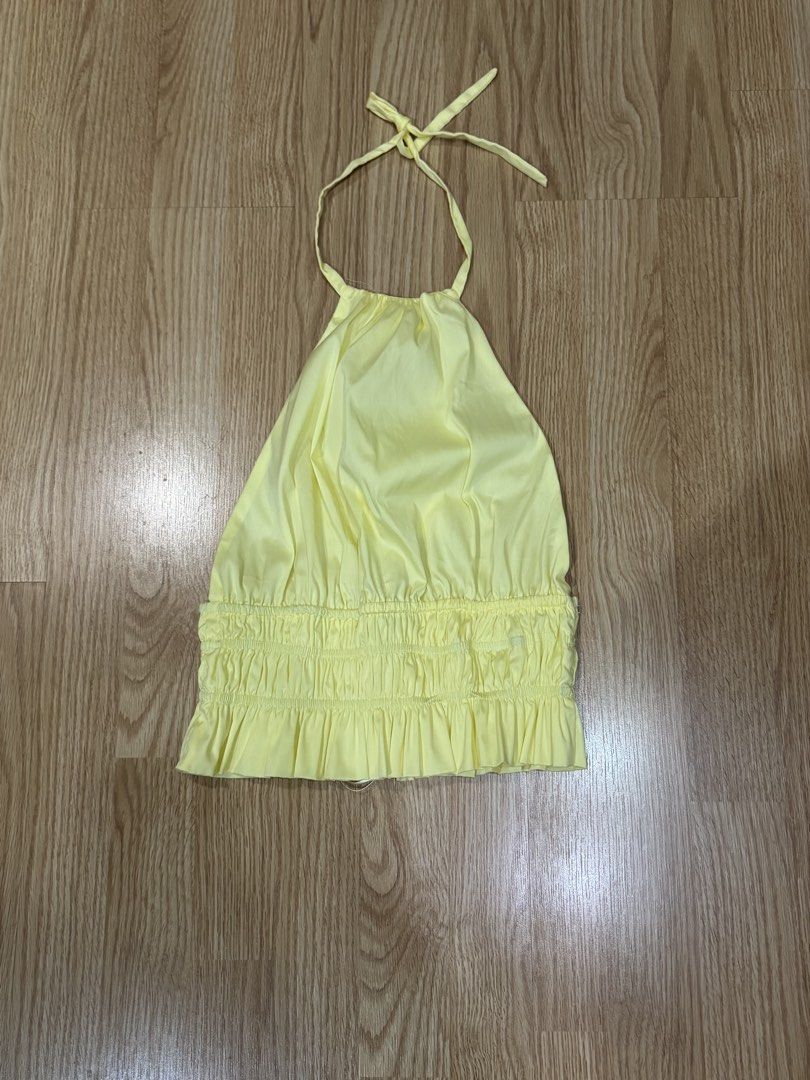 ZARA | Halter Top - Small (Category: Blouses) located in Roxas City. Submitted by elliesuite (Listing ID 1468236066, Image 2). Description: Read: LAST PRICE POSTED ‼️ NO WHEN WORN ‼️ NO MEASUREMENTS ‼️ Brand New with Tags Size: Small Self tie, garterized waistband SF c/o Buyer. (JRS Express ONLY ₱150 - no other courier) No grab/lala (not from the Metro) All sales are final. No REFUND. No return / exchange. .