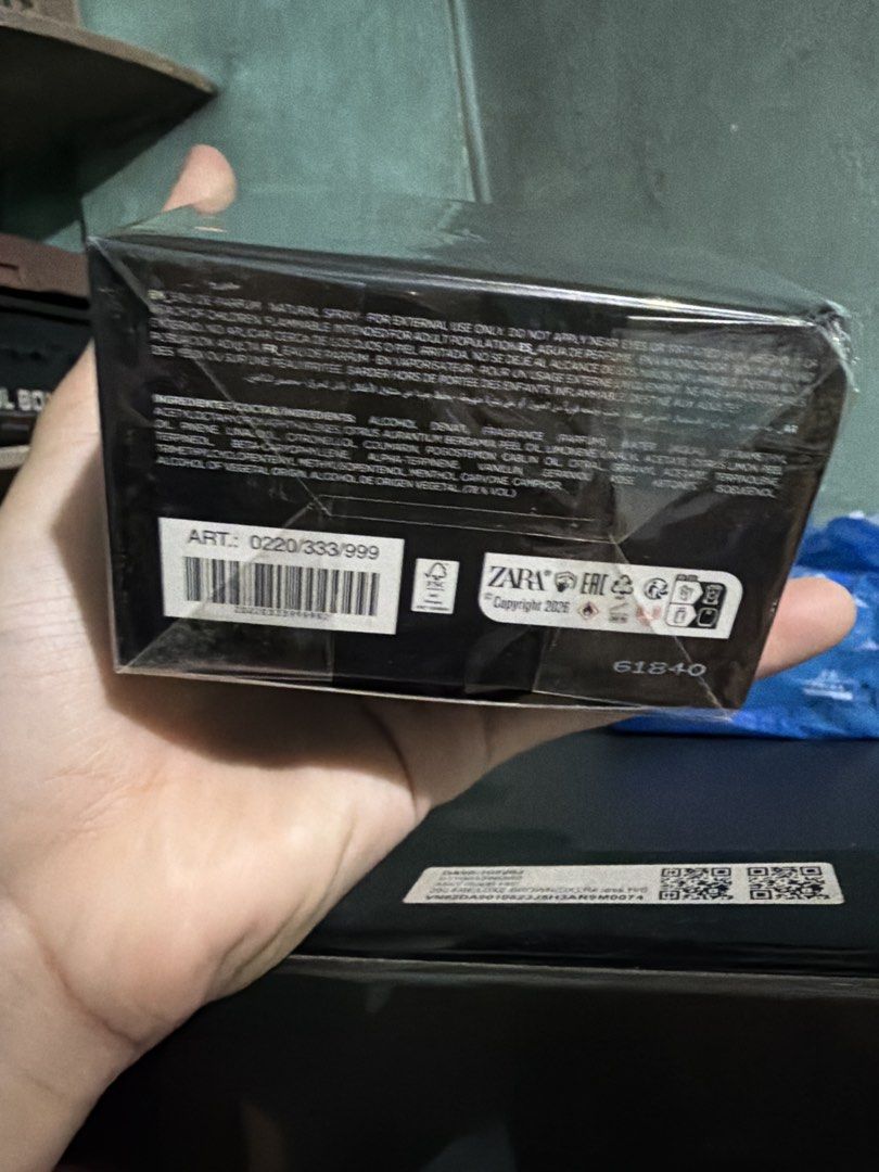 Zara Blue Temptation Eau De Parfum 60ml (Category: Fragrance & Deodorants) located in Manila. Submitted by mixofsunshine_ (Listing ID 1468165535, Image 2). Description: - Brand: Zara - Product: Blue Temptation Eau de Parfum - Volume: 60ml - Condition: Brand new, sealed in original plastic wrapping - Perfumer: Jérôme Epinette - Fragrance Notes: Black pepper, orange blossom, and tonka beans -Brand New Sealed - Rfs wrong order - Lalamove / grab / jn