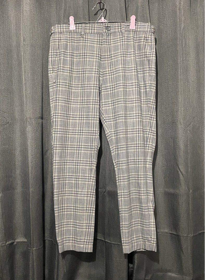 Zara Plaid Trousers (Category: Other Bottoms) located in Mandaluyong City. Submitted by aiztyle (Listing ID 1468077783, Image 1). Description: Zara Plaid Pants Size 32 on tag Measurement: Waist 32”-33” Length 36” Super SALE Php500.00 only.