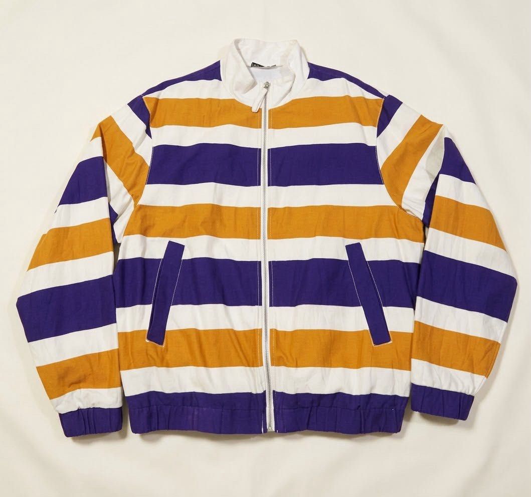 ZARA Vintage Polo-Long Sleeve Jacket (Category: Coats, Jackets and Outerwear) located in Pasig City. Submitted by richiesan. (Listing ID 1468088794, Image 1). Description: Original ZARA Long Sleeves Jacket -Not used much -PRICE NEGO -No stains or holes -Condition like new -Purple and Orange Stripes Vintage Jacket.