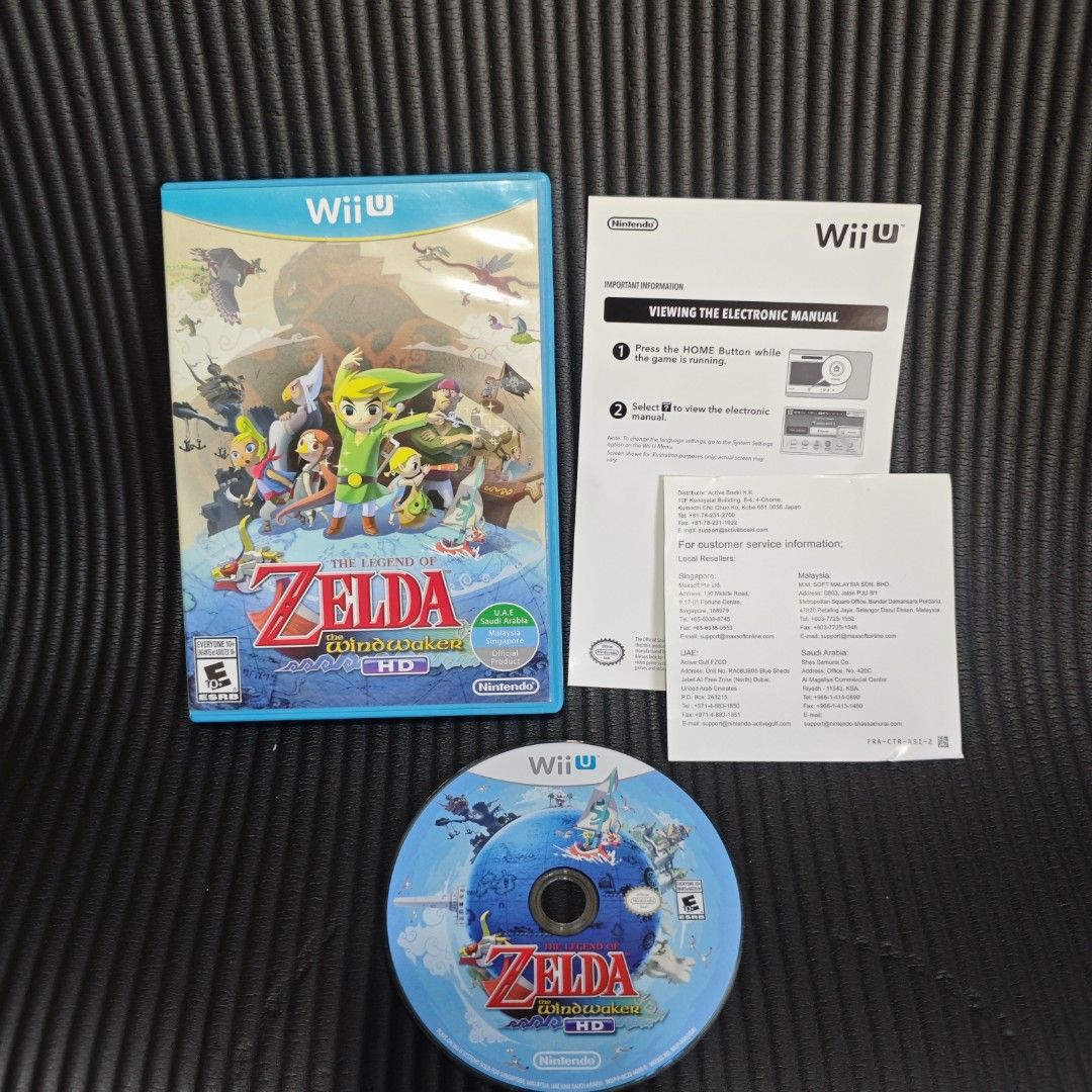 Zelda The Wind Waker HD Wii U Game US (Category: Nintendo) located in Quezon City. Submitted by shopme_gadget30 (Listing ID 1468102259, Image 1). Description: kindly read the details first for sale fixed price good condition tested and working with Case and disc game disc (no scratches to minimal scratches) with manual compatible to Nintendo Wii U USA Region qc area meet up: sm north shipping fee must shoulder by the buyer via lalamove or grab pa