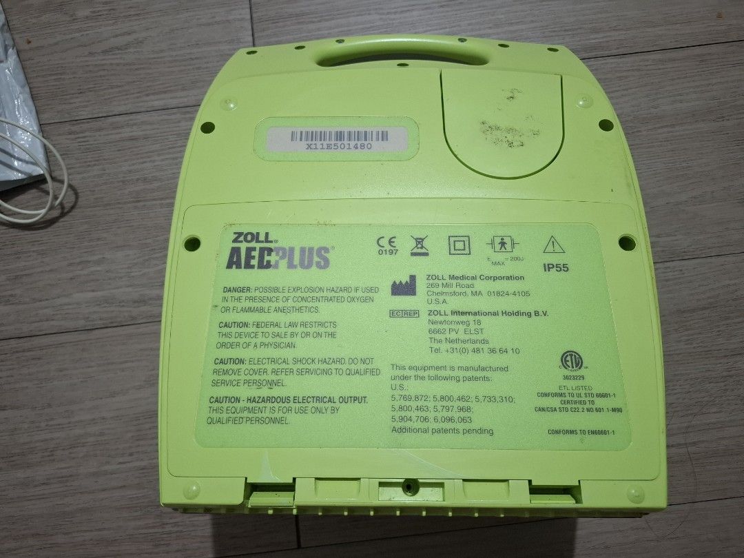 Zoll AED Plus Defibrillator with Infant/Child Electrodes (Category: Medical Supplies & Tools) located in Paranaque City. Submitted by zendog_be1640 (Listing ID 1468117882, Image 3). Description: AED (Automated External Defibrillator) For Sale - ​Manufacturer: ZOLL Medical Corporation, USA - ​Country of Origin: United States of America - ​Product Name: ZOLL AED Plus ​Key Features & Advantages * ​Real CPR Help® (Real-time CPR Feedback) ​Unlike stan
