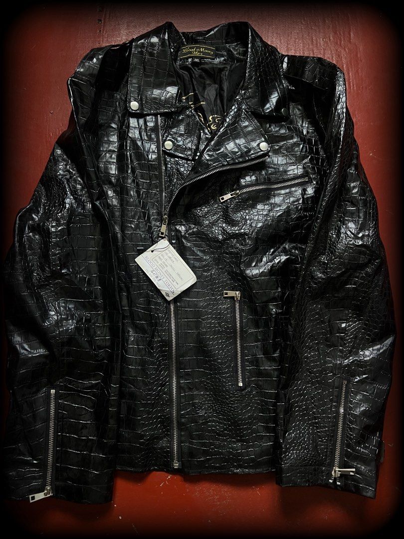 00s blood money tokyo (Category: Coats, Jackets and Outerwear) located in Lucena. Submitted by proxyhere (Listing ID 1468441335, Image 1). Description: Blood Money Tokyo Crocodile Leather Rider Jacket length 28 width 23.