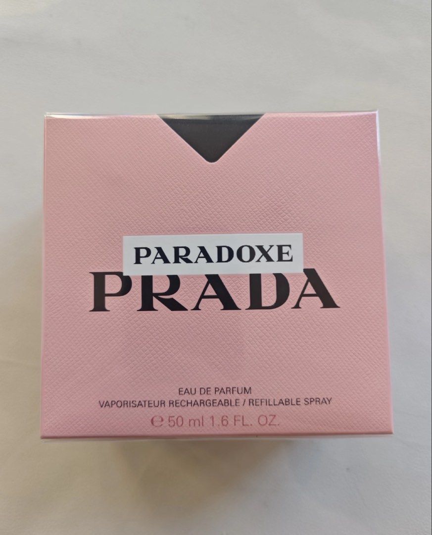 [100% Authentic] Prada Paradoxe Eau de Parfum Perfume 50ml & 90ml (Category: Fragrance & Deodorants) located in Manila. Submitted by abcd_efghi (Listing ID 1468341545, Image 1). Description: - Prada Paradoxe Eau de Parfum - Size: 50ml / 1.6 fl. oz. (P6680) - Size: 90ml / 3 fl. oz. (P8200) - Brand new, unopened with plastic wrap intact - free shipping within metro manila.