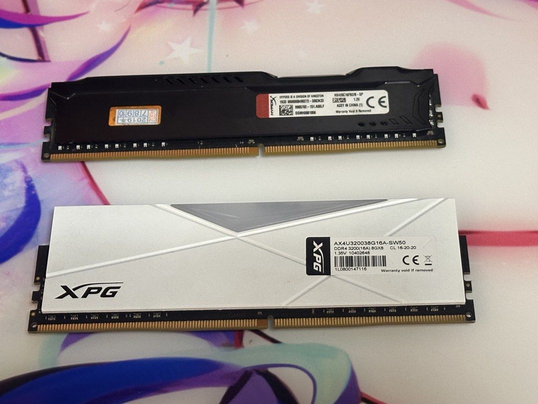 8GB DDR4 RAM (Category: Computer Parts) located in Manila. Submitted by gabrielle20194 (Listing ID 1468307402, Image 2). Description: Kingston 8GB 2666MHZ - 1500 XPG 8GB RGB 3200MHZ - SOLD No Issue. Malate Manila Area.