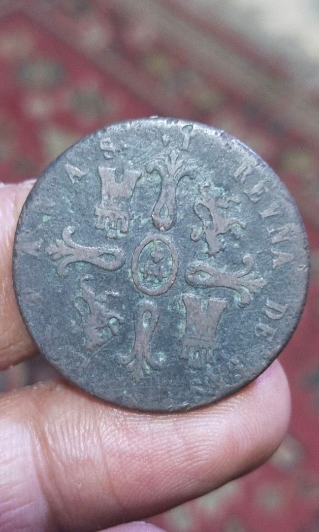 1848 8 Maravedis (Category: Currency) located in Manila. Submitted by wildcrystal.3b537c (Listing ID 1468283528, Image 2). Description: .