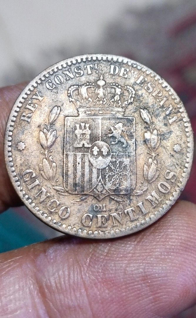 1878 Cinco Centimos (Category: Currency) located in Manila. Submitted by wildcrystal.3b537c (Listing ID 1468282881, Image 2). Description: .