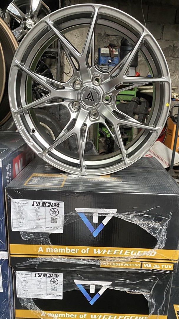 18” VLF-28 Magwheels Hyperblack 5Holes pcd 108 Bnew (Category: Mags and Tires) located in Quezon City. Submitted by mindanaotyrehaus (Listing ID 1468350039, Image 2). Description: 4pcs 18” VLF-28 Magwheels Brandnew 5 Holes pcd 108 x8 width/ Offset 38 color: Hyperblack sold as set 4pcs for 30,000 pesos mags only *price may change without prior notice *txt or call us to check availability * fix price * Cash transaction/ GCash/ Paymaya/BDO /BPI /Met