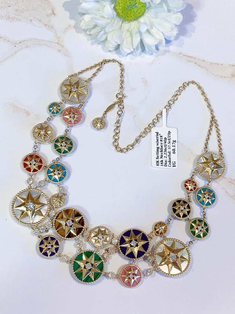 18k colorful/dia necklace hk setting (Category: Luxury Accessories) located in Manila. Submitted by luxesparks (Listing ID 1468328971, Image 2). Description: .