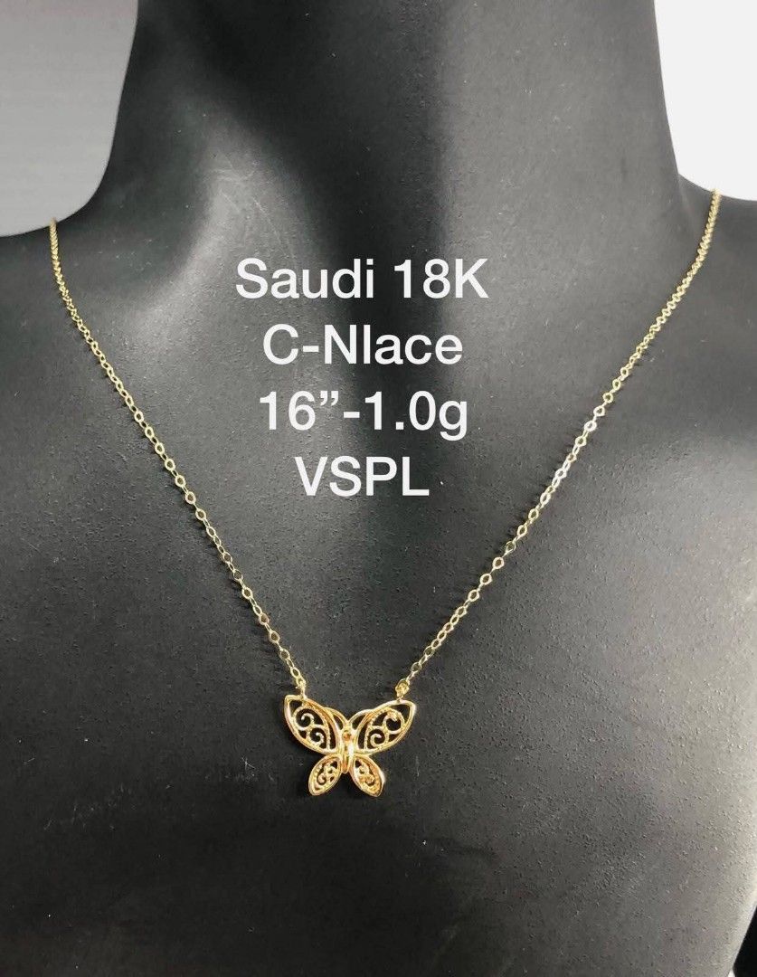 18k Saudi gold center necklaces (Category: Necklaces) located in Manila. Submitted by bhelgoldseller2ndaccount (Listing ID 1468288302, Image 3). Description: New!!✨New!!✨New!! Authentic 18k Saudi Golds 💯pawnable/naisasanla 💯with high appraisal rate 💯good investment 💯Direct supplier price 👉OPEN for resellers 🌺please take time to evaluate their actual sizes and grams 👉Best panggift for all occasions ✅ Sold per grams not per piece Kya lowest 