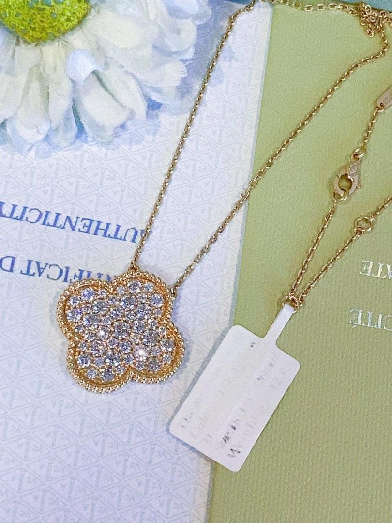 18k yg VCA diamond necklace hk setting (Category: Luxury Accessories) located in Manila. Submitted by luxesparks (Listing ID 1468352788, Image 2). Description: .