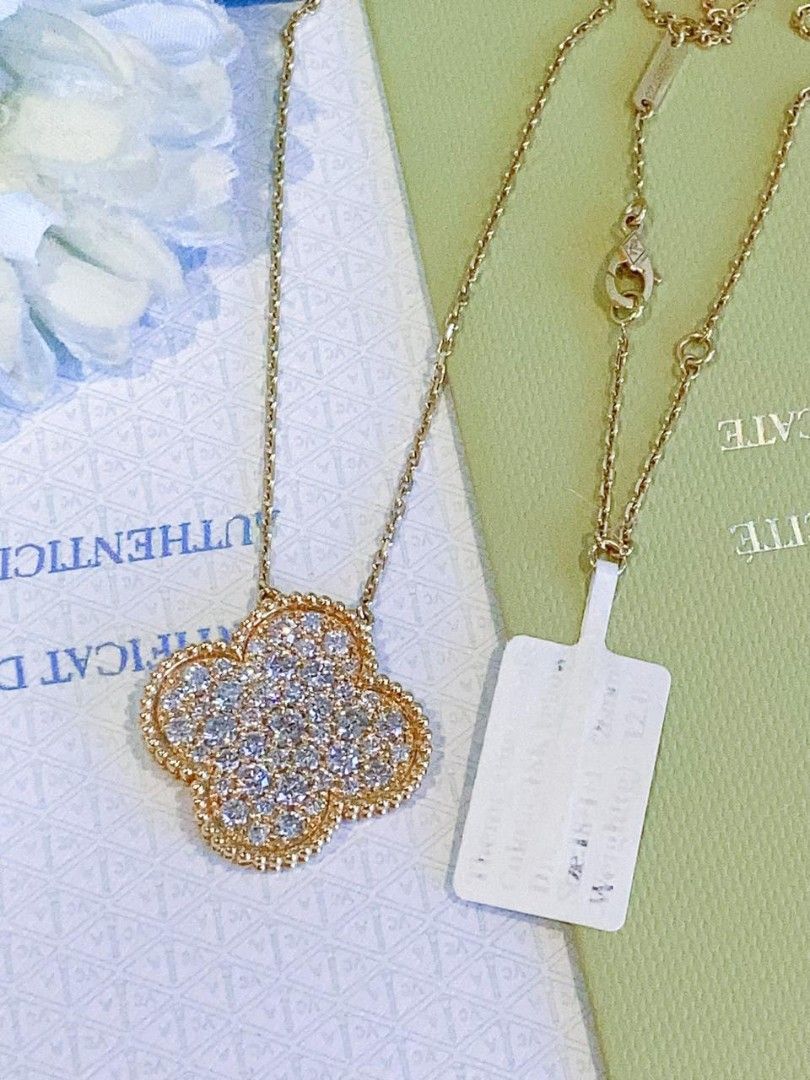 18k yg VCA diamond necklace hk setting (Category: Luxury Accessories) located in Manila. Submitted by luxesparks (Listing ID 1468352788, Image 3). Description: .