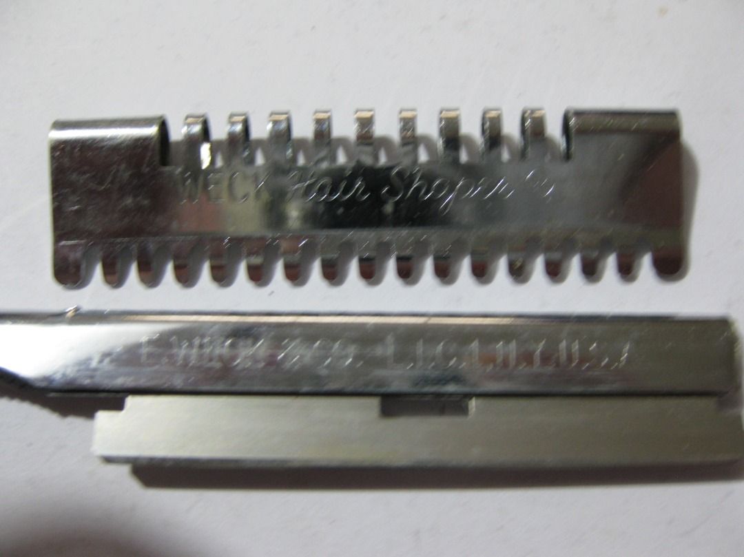 1970's Weck Hair Shaper & Magic Straight Razor (Category: Vintage Collectibles) located in Baguio. Submitted by mrbrunno (Listing ID 1468304566, Image 2). Description: 1970's Weck Hair Shaper & Magic Straight Razor Weck Made in USA Magic Made in Italy Both been packed away & are in excellent usable condition 550p for pair...